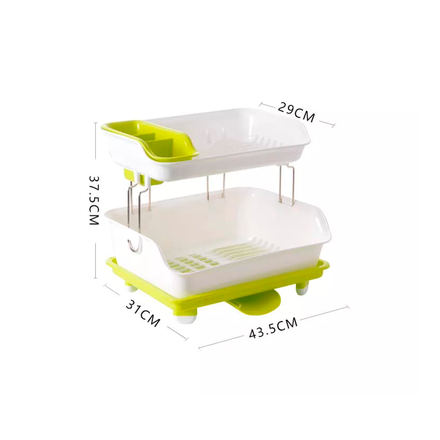 Escurridor de plato de 2 niveles