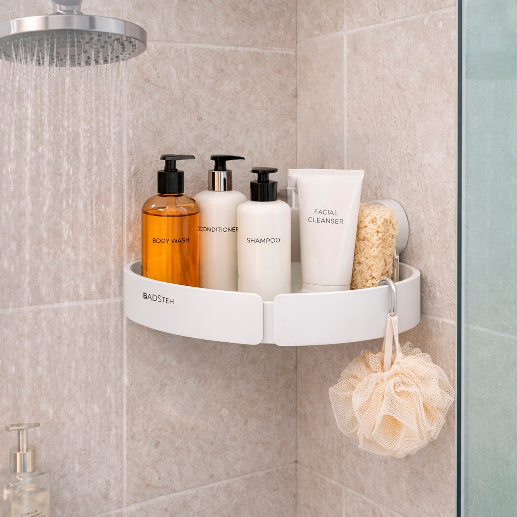 Repisa Esquinera para Ducha con Ventosas