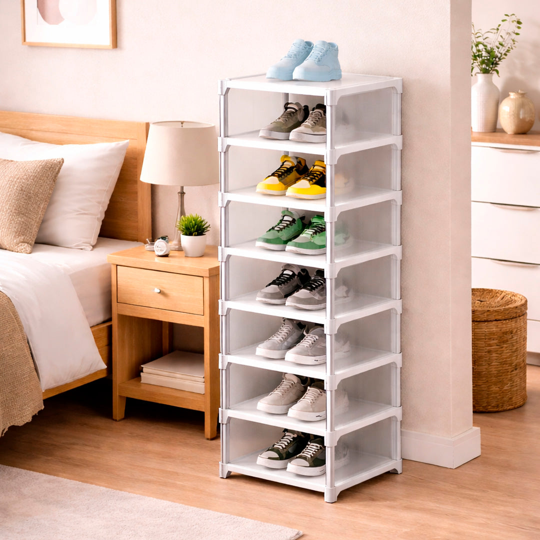 Zapatero Modular con Cubiertas TranslĂșcidas