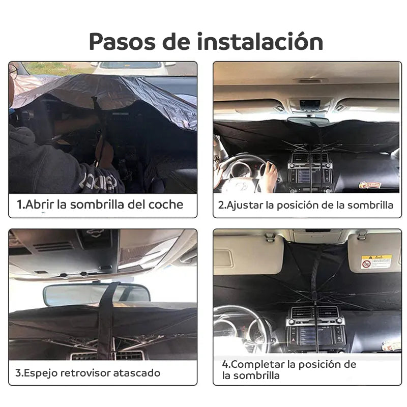 Parasol de Coche Tipo Paraguas