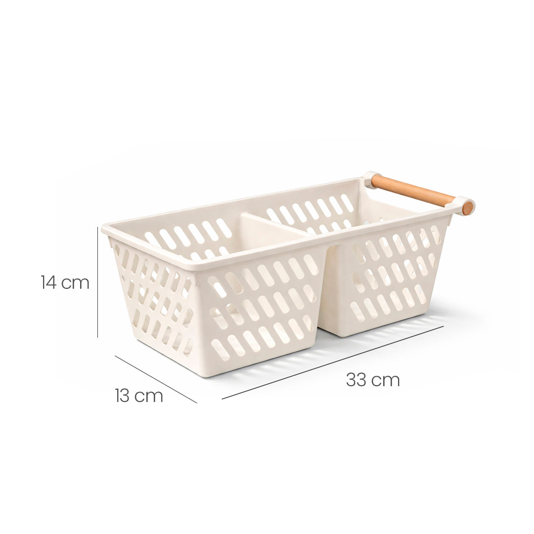 Organizador de Despensa con Asa de Madera