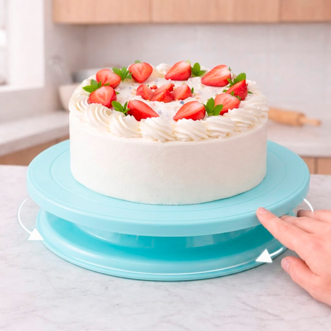 Base giratoria para torta y pasteles