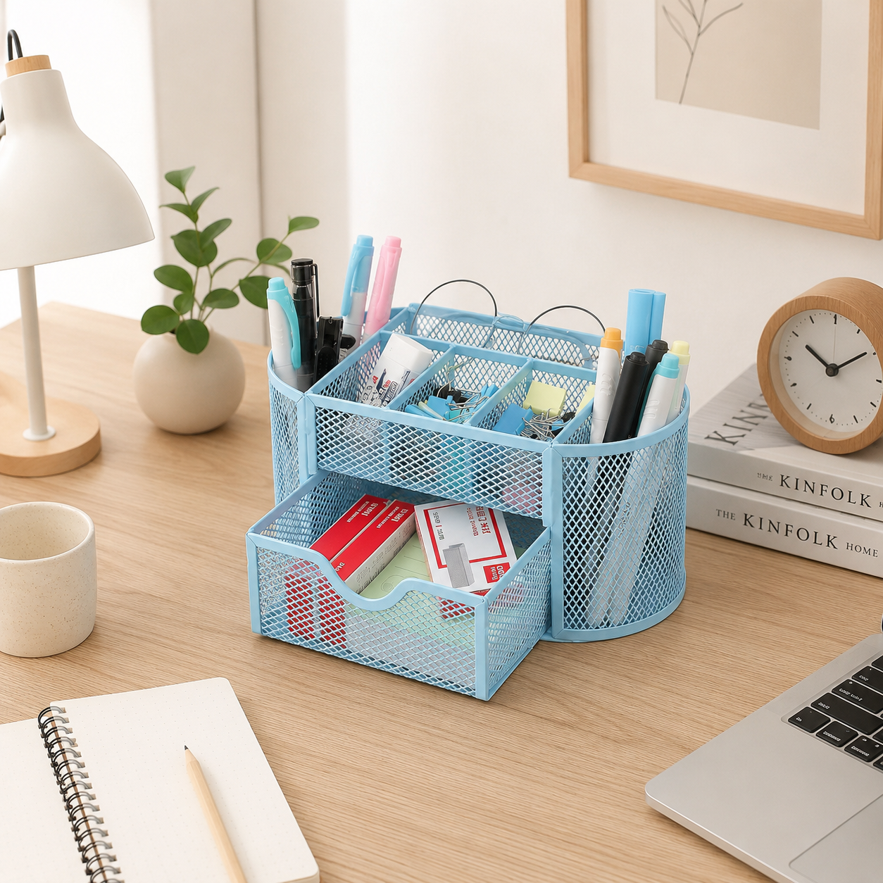 Organizador de escritorio metálico