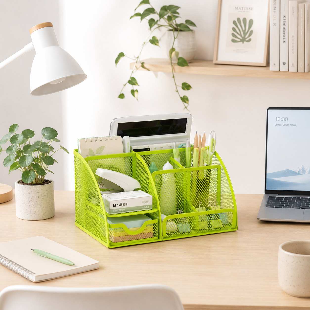 Organizador de Escritorio Metálico Mesh