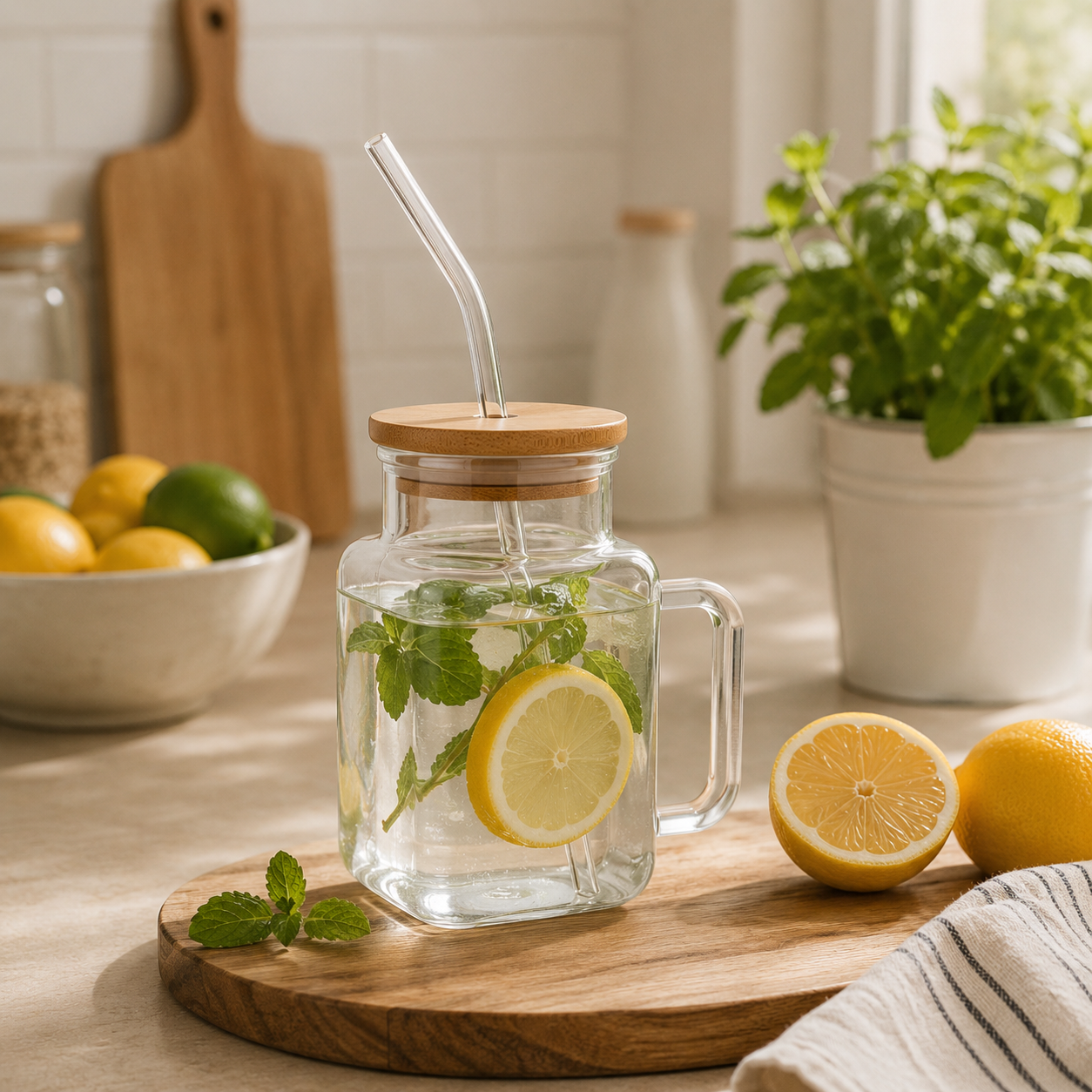 Vaso de Vidrio Borosilicato 600ml