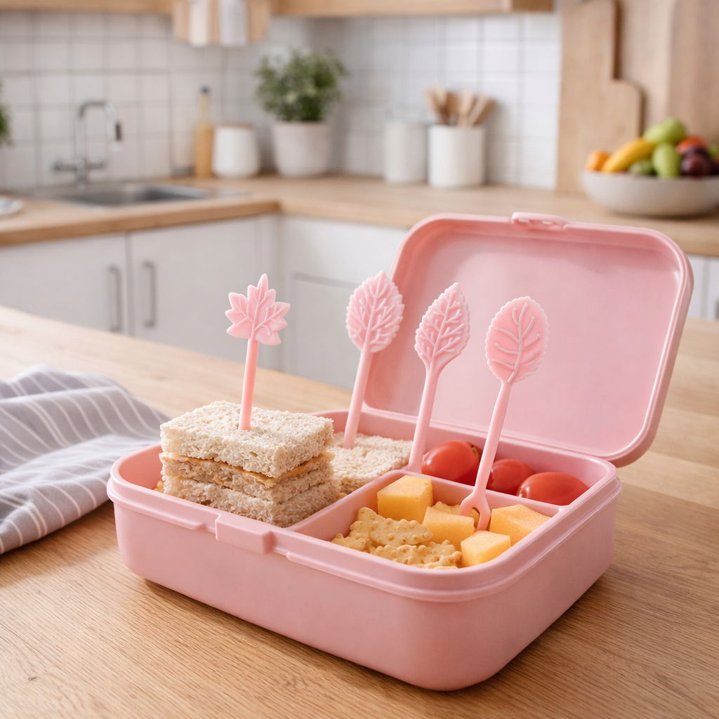 Pack Palillos Decorativos para Snacks en Forma de Hojas