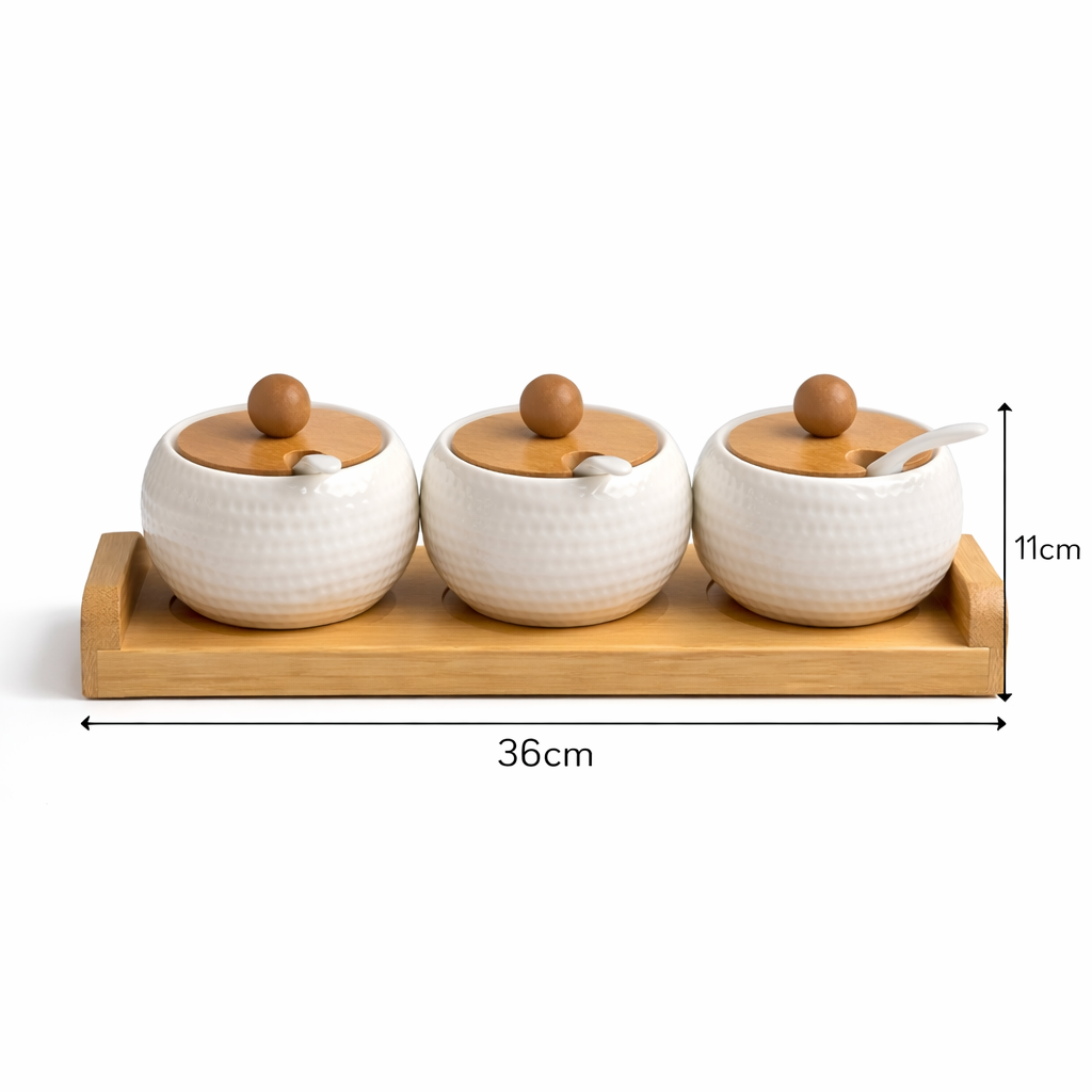Set de 3 condimenteros
