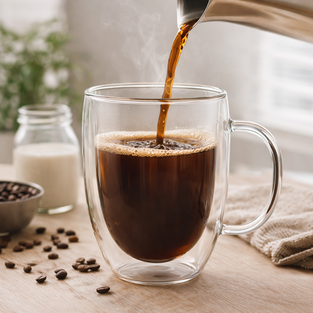 Taza de borosilicato con asa 320ml