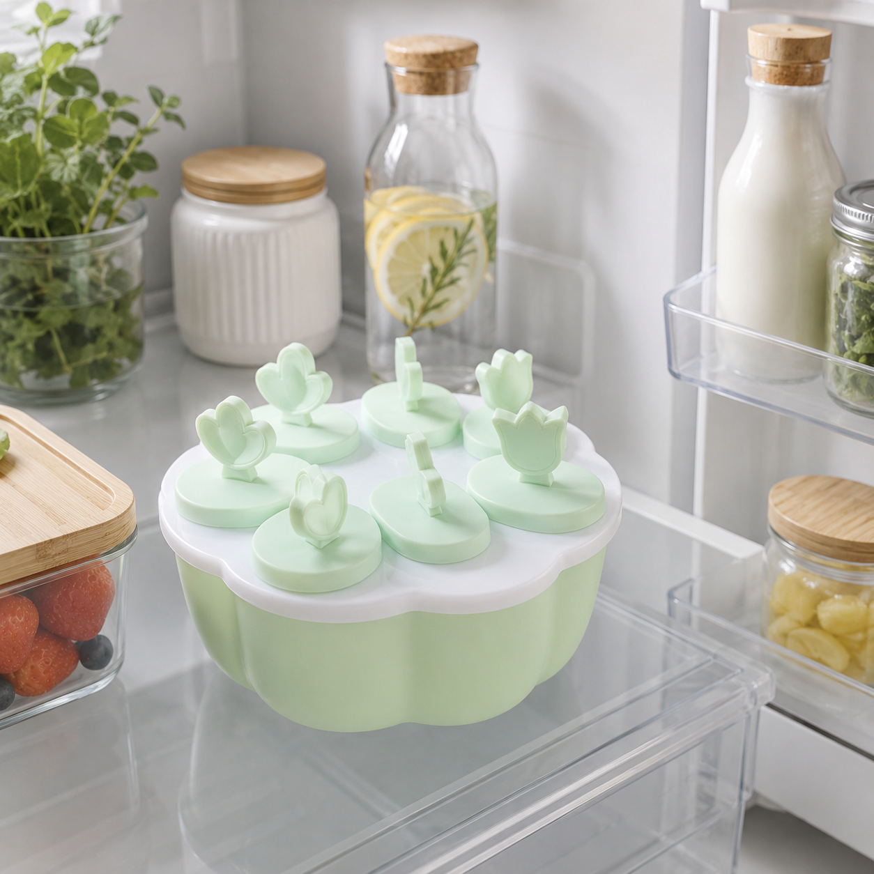 Molde para Helados Diseño Floral