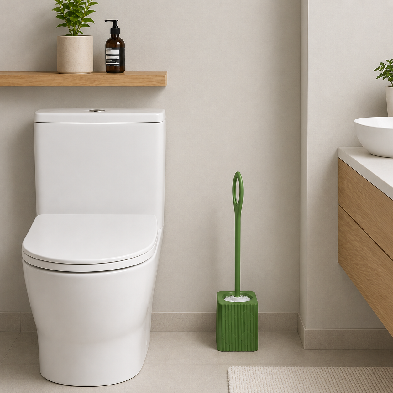 Escobilla para Inodoro con Base Decorativa