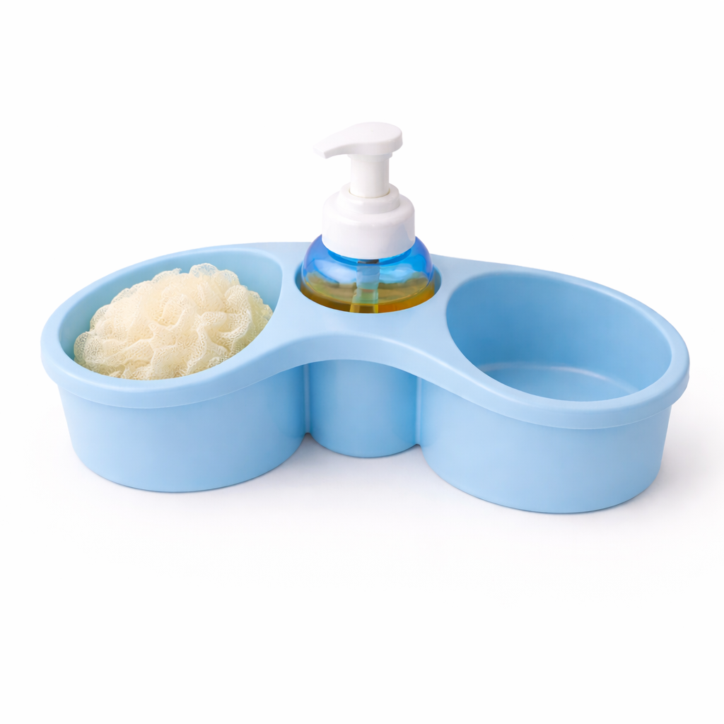 Organizador de Fregadero 3 en 1 con Dispensador