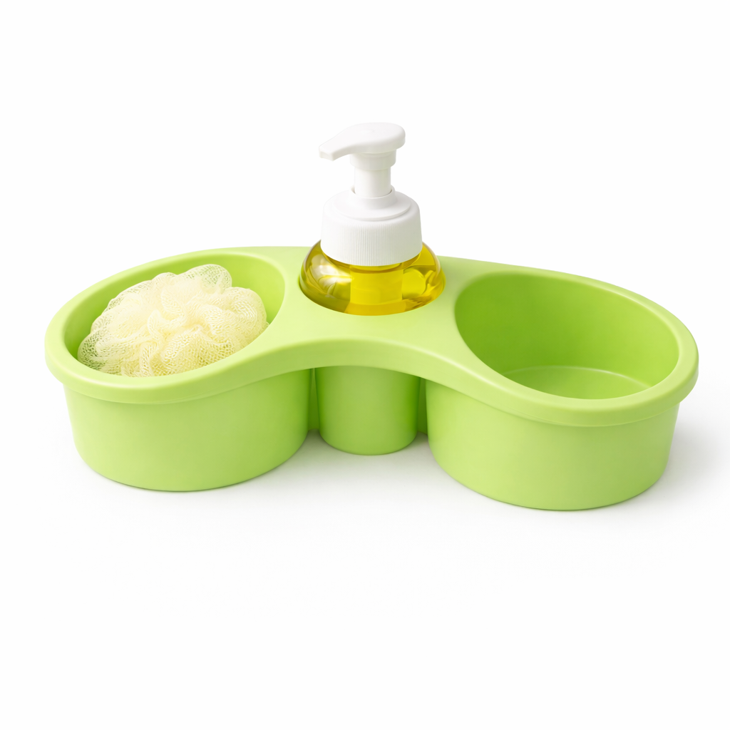 Organizador de Fregadero 3 en 1 con Dispensador