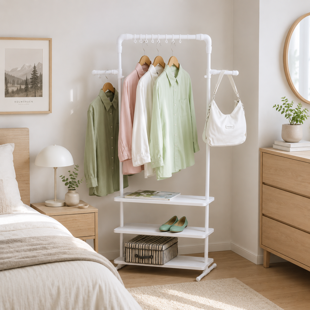 Estante de baño y organizador 2 en 1