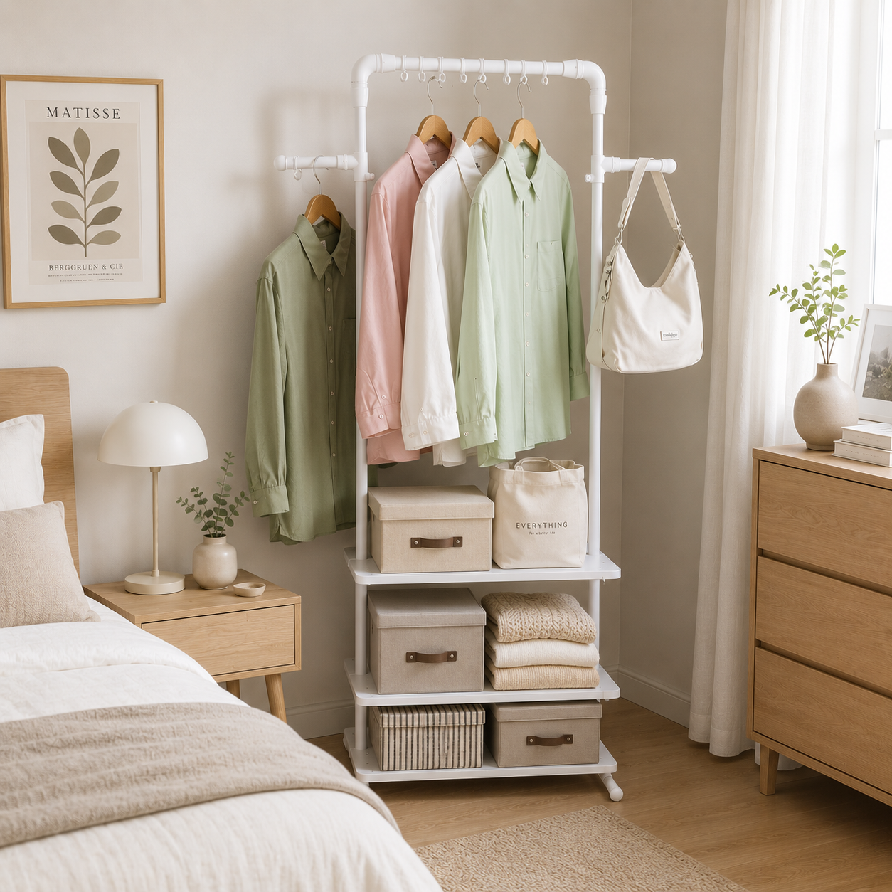 Estante de baño y organizador 2 en 1