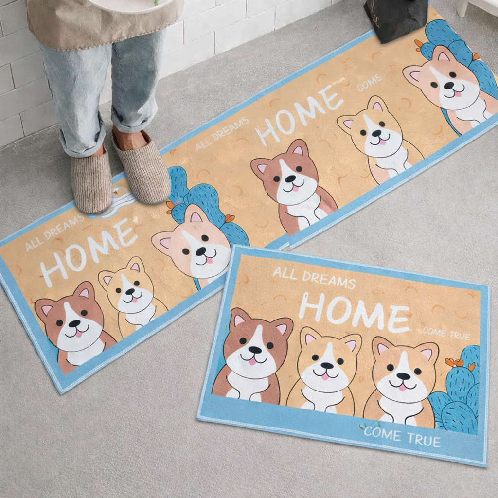 Alfombra de cocina set x2