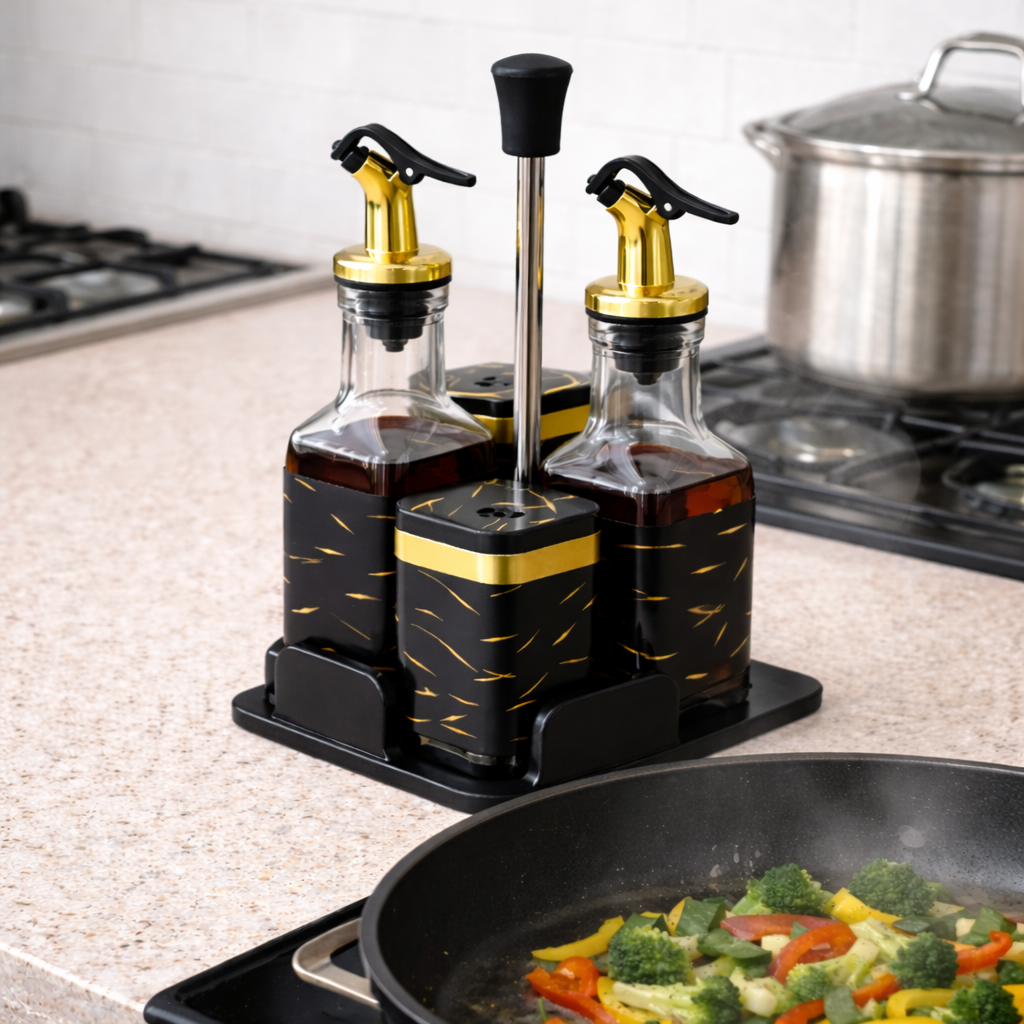 Set Dispensador de Aceite y Vinagre Diseño Elegante