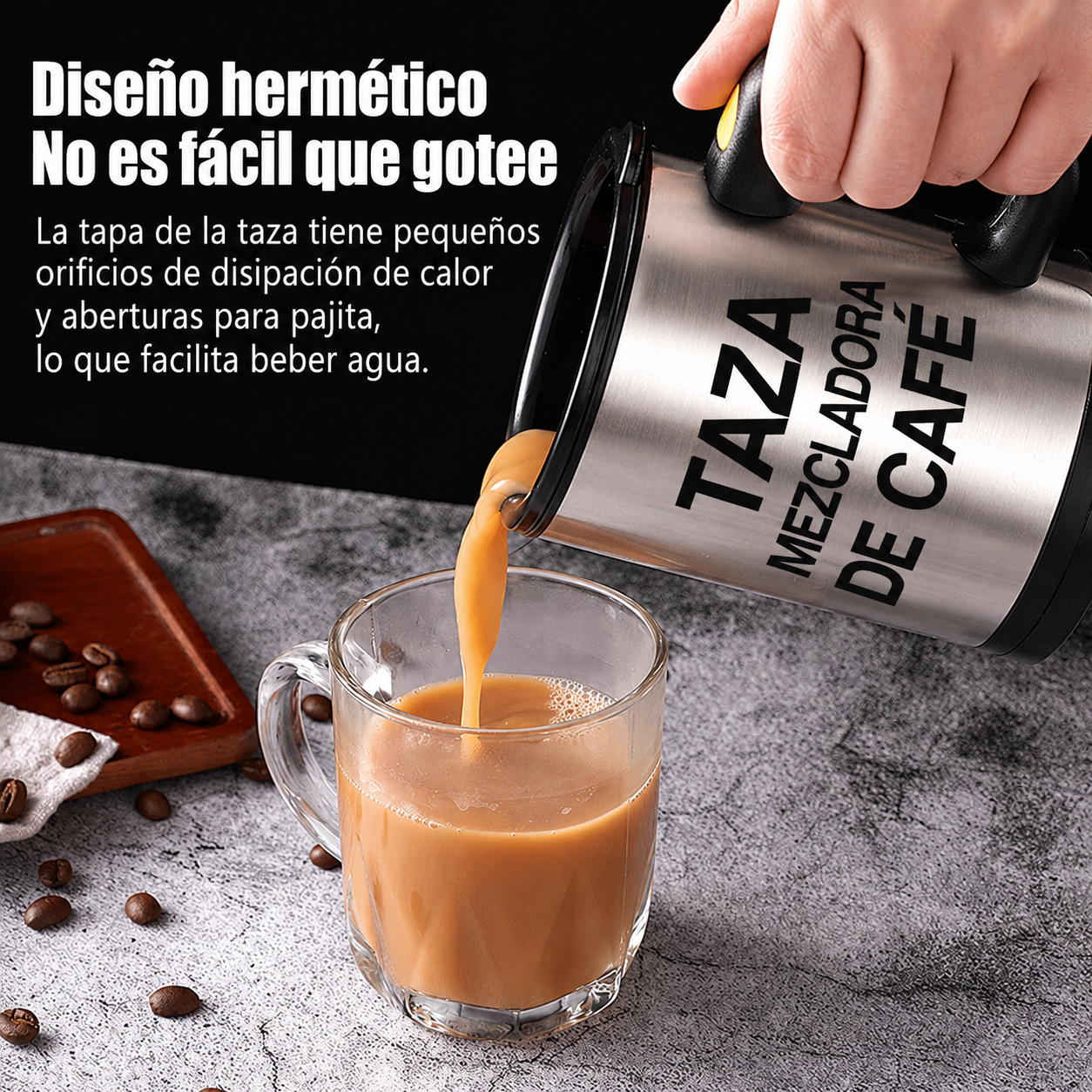 Taza mezcladora automática