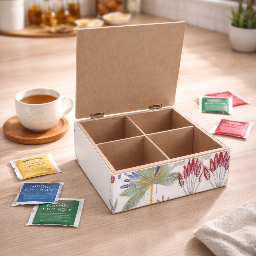 Organizador de Té “Hogar Dulce Hogar” decorativo