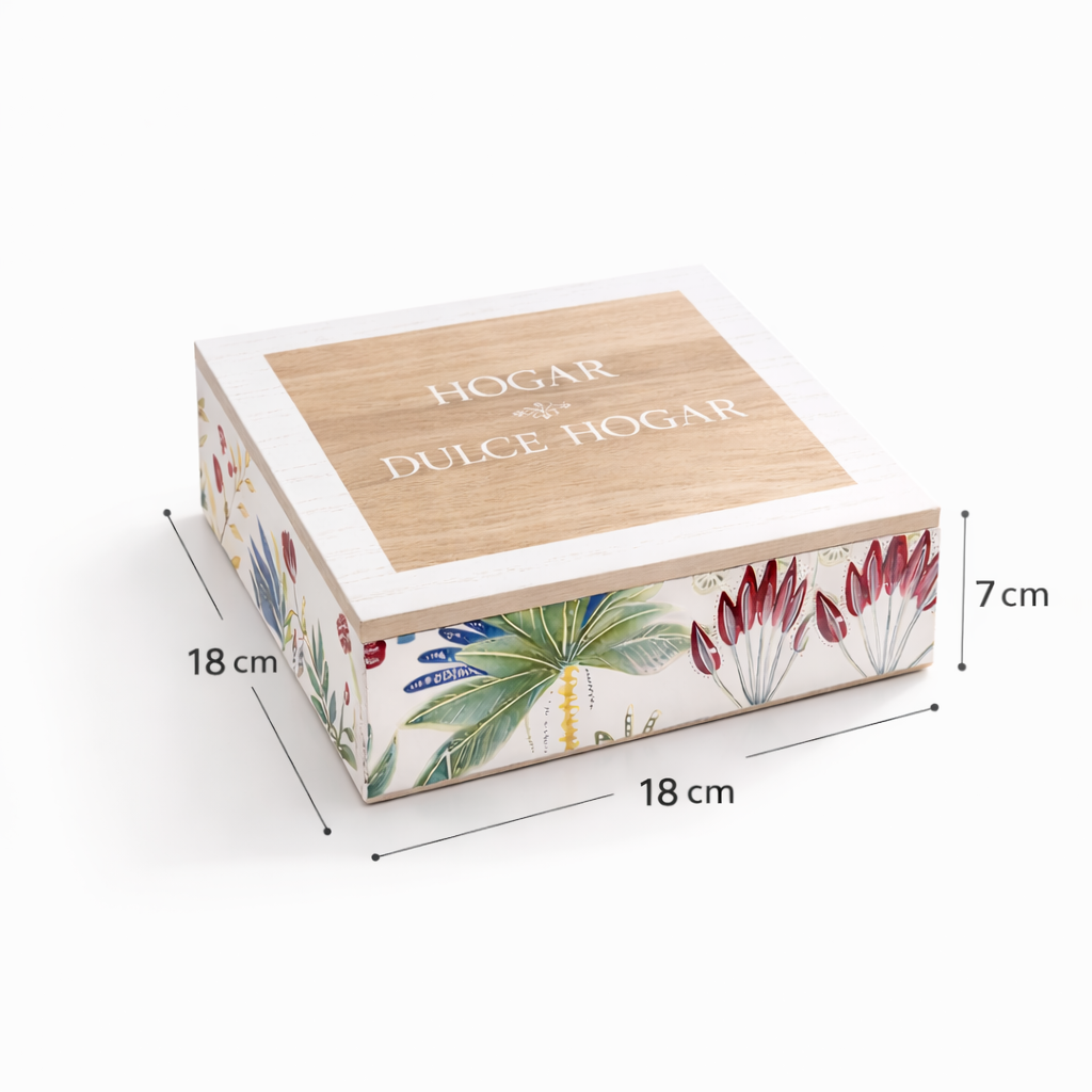 Organizador de Té “Hogar Dulce Hogar” decorativo