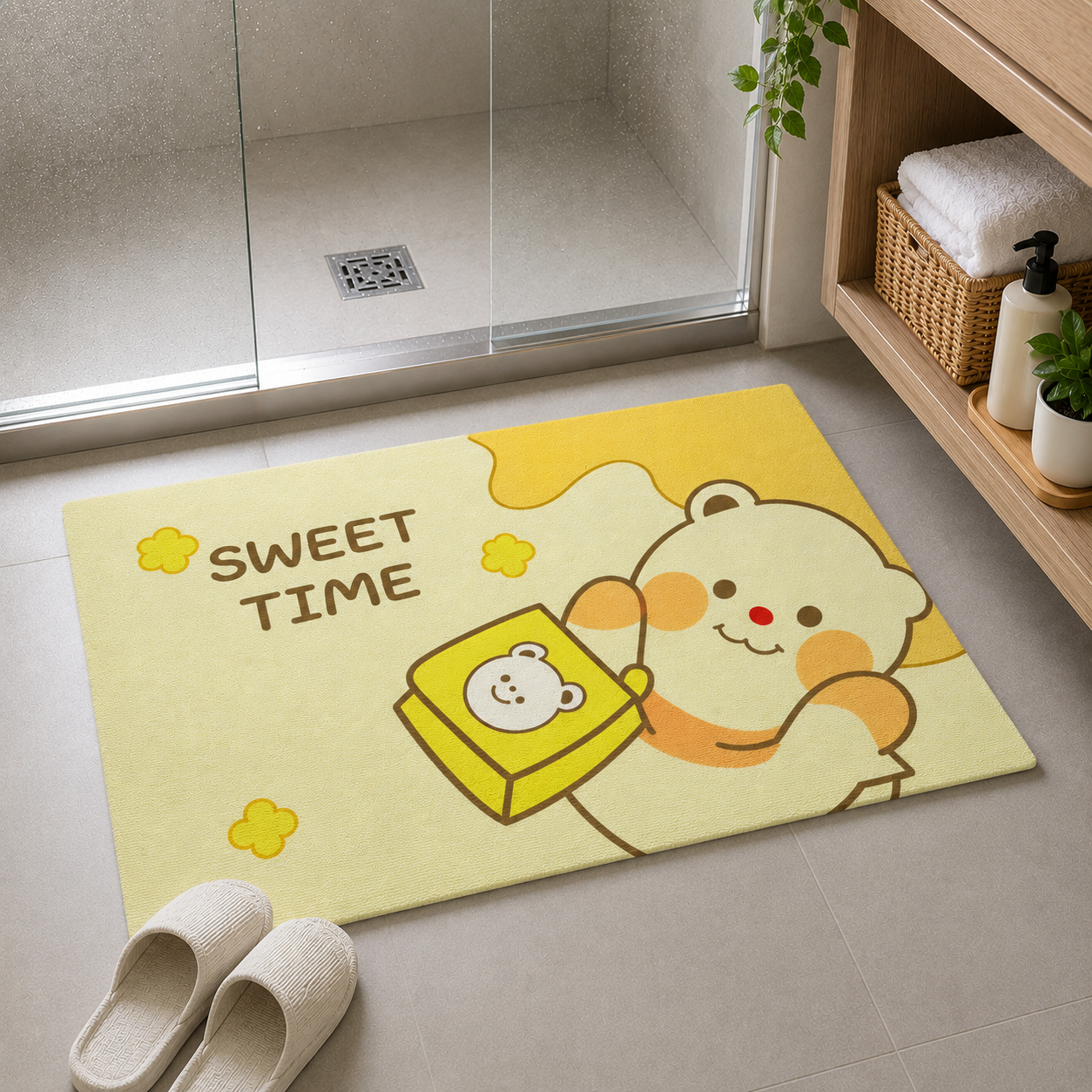 Tapete Antideslizante Absorbente para Baño