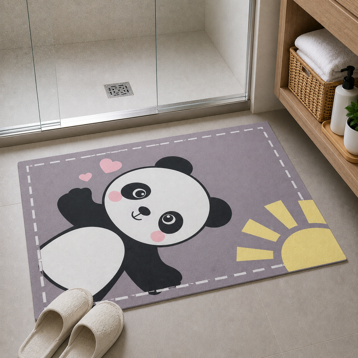Tapete Antideslizante Absorbente para Baño