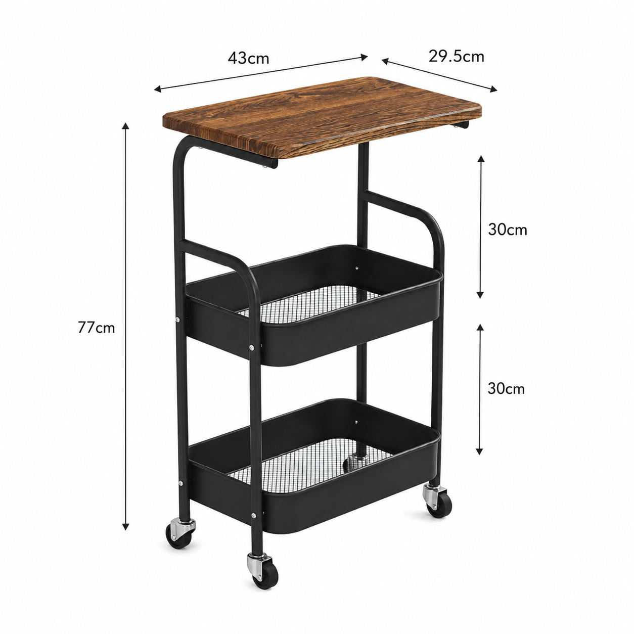 Mesa Auxiliar Organizadora con Ruedas