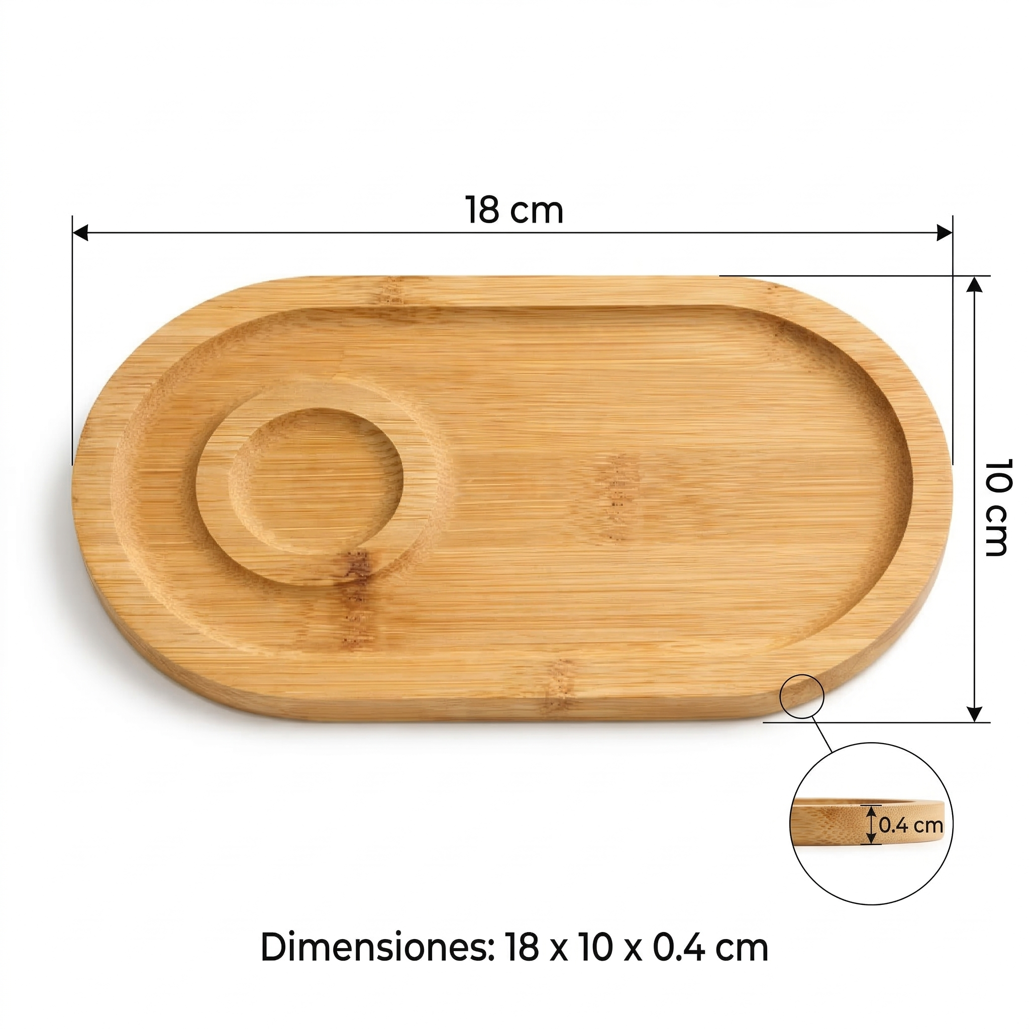 Tabla de Bambú para aperitivos