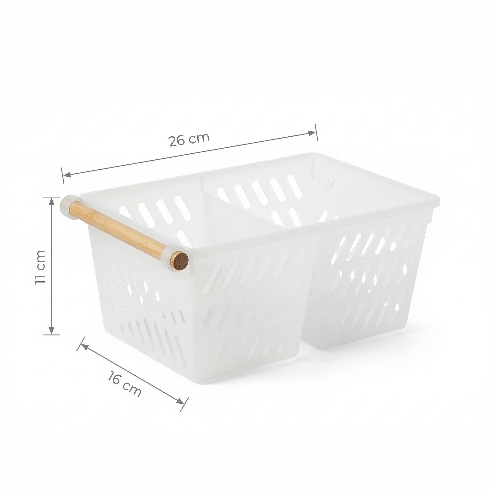 Organizador Multifuncional con asa de madera