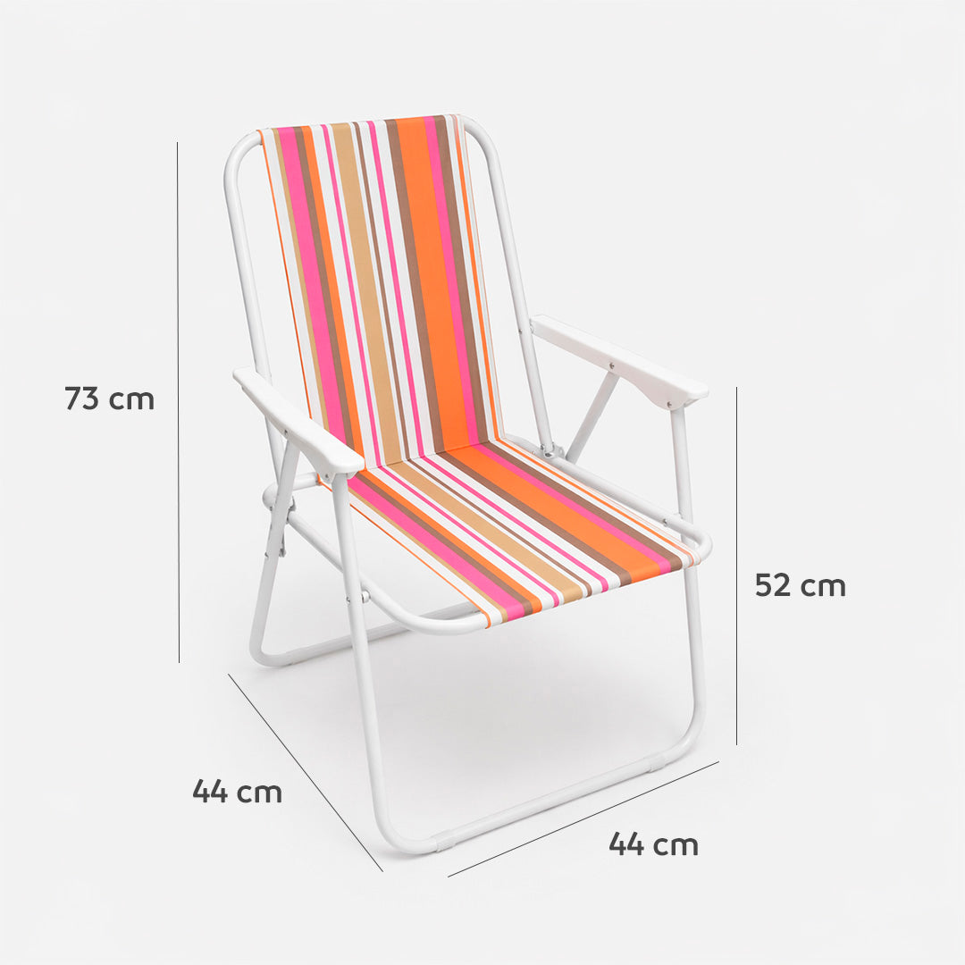 Silla de Playa Plegable Multicolor