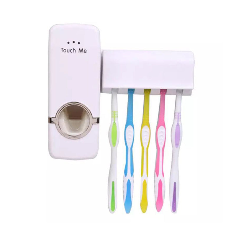 Dispensador de Pasta Dental con Soporte para Cepillos