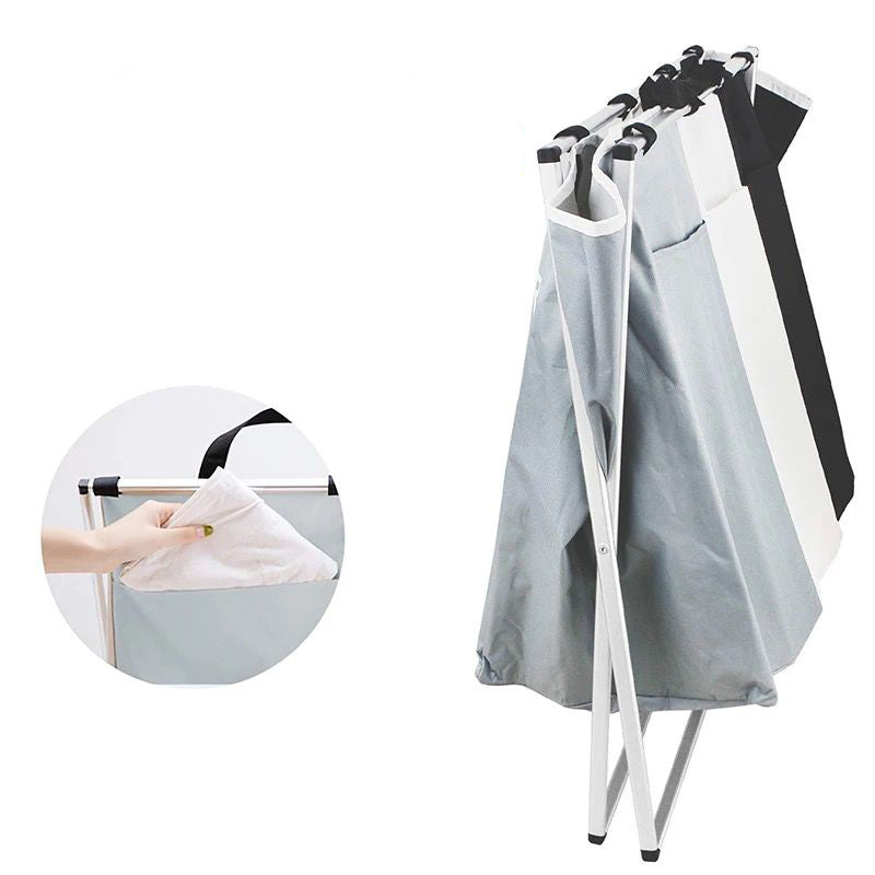 Cesta plegable organizador de 3 divisiones
