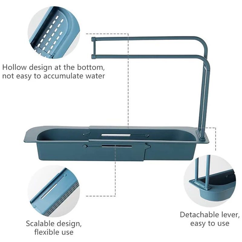 Organizador escurridor retráctil