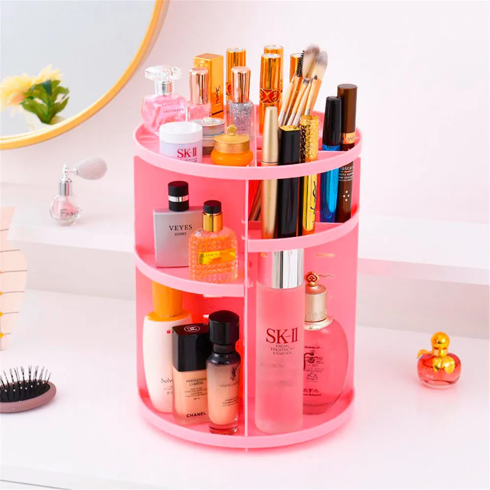 Organizador de maquillaje giratorio