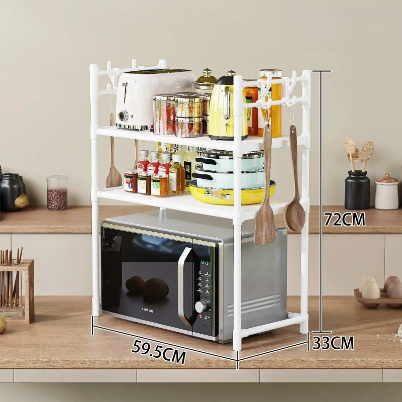 Organizador de microondas de 2 y 3 niveles