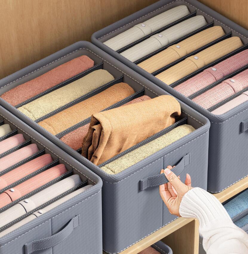 Organizador de ropa de 6 compartimentos
