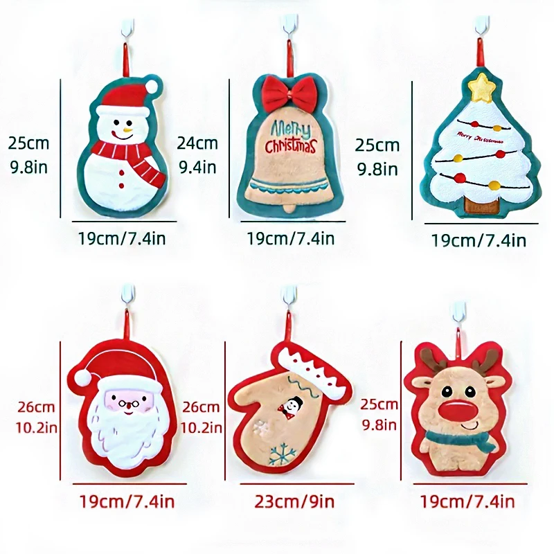 Toallitas de mano navideñas