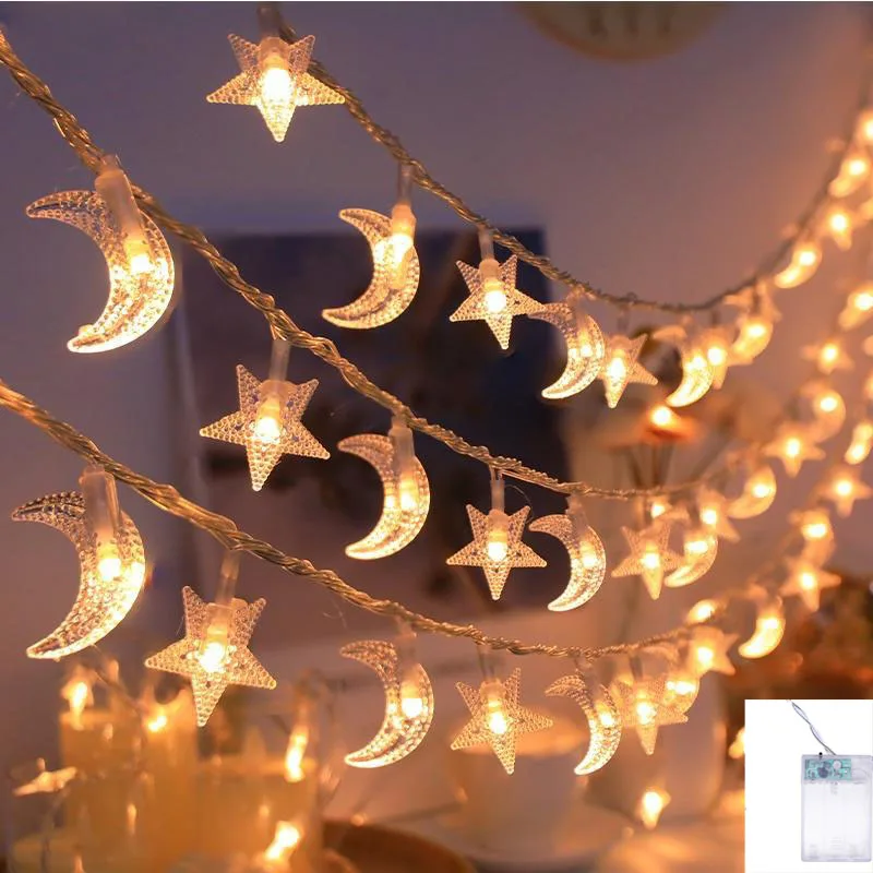 Guirnalda de luces luna y estrella