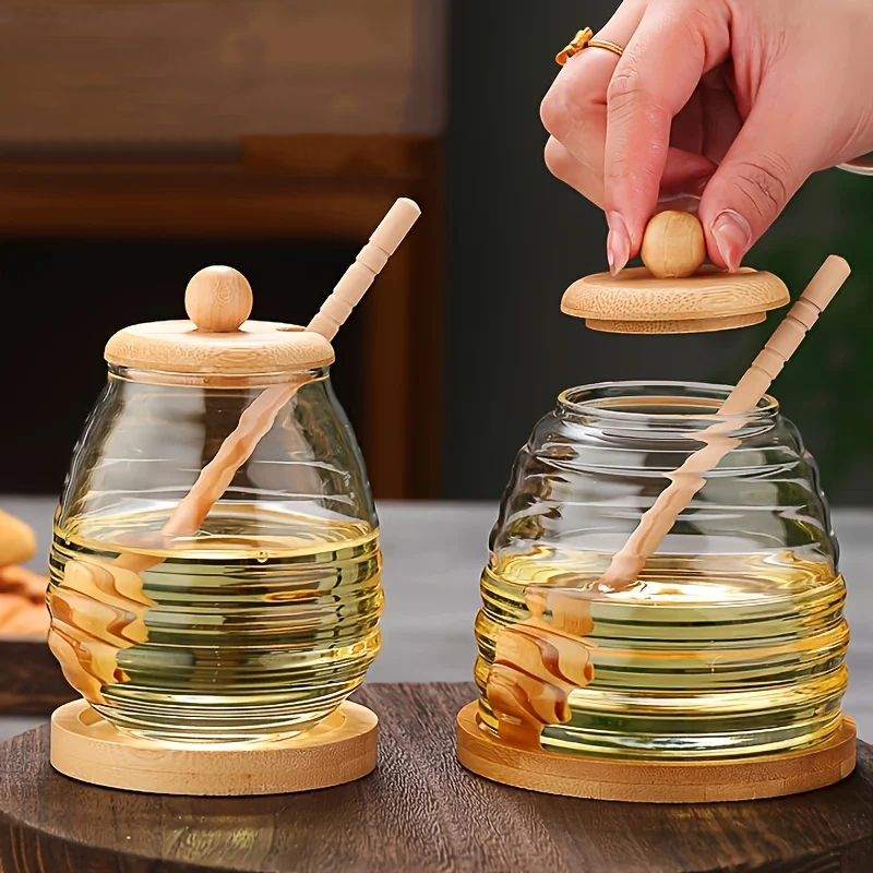 Frasco para miel de vidrio borosilicato 450ml