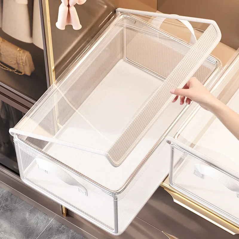 Organizadora plegable de ropa con tapa