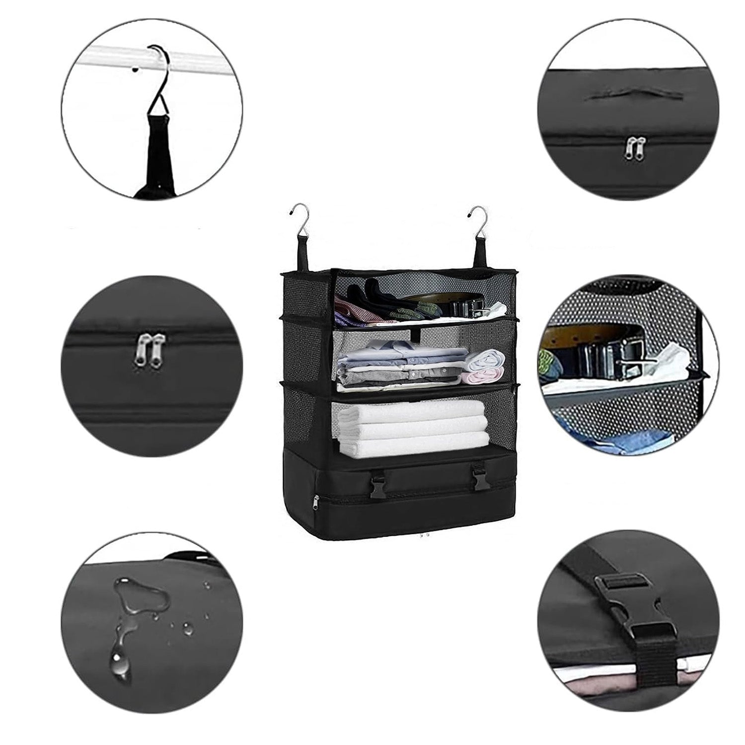 Organizador de 3 niveles colgante