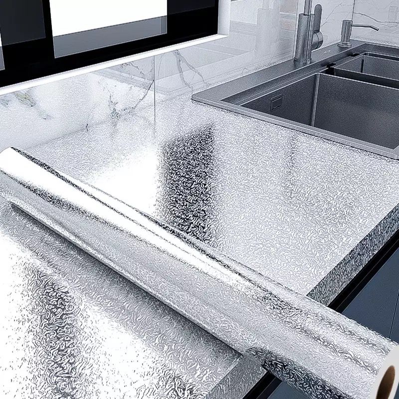 Vinil adhesivo plateado 60cmx5m