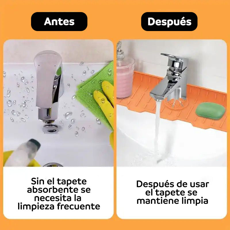 Protector de salpicaduras para fregadero de grifo