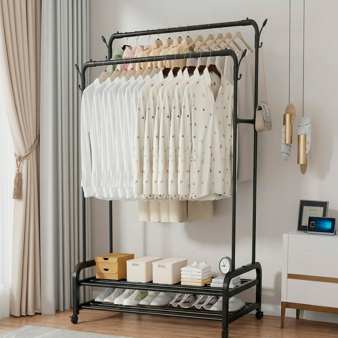 Estante Organizador de Ropa con Ruedas