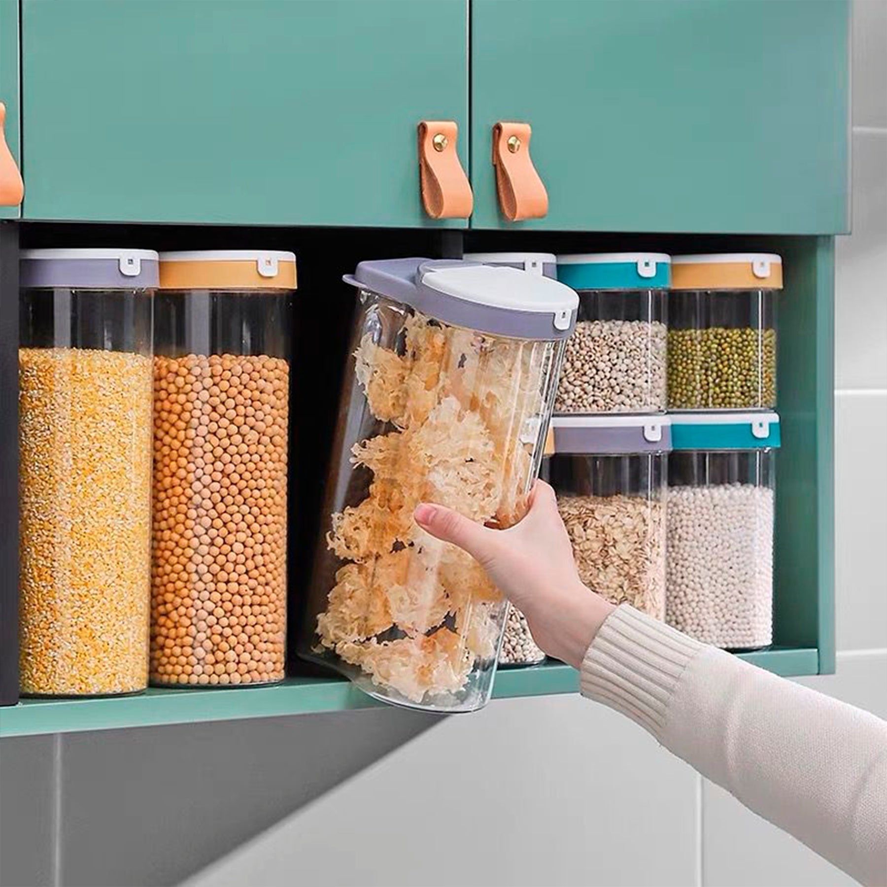 Contenedor de cereal y menestra 1L