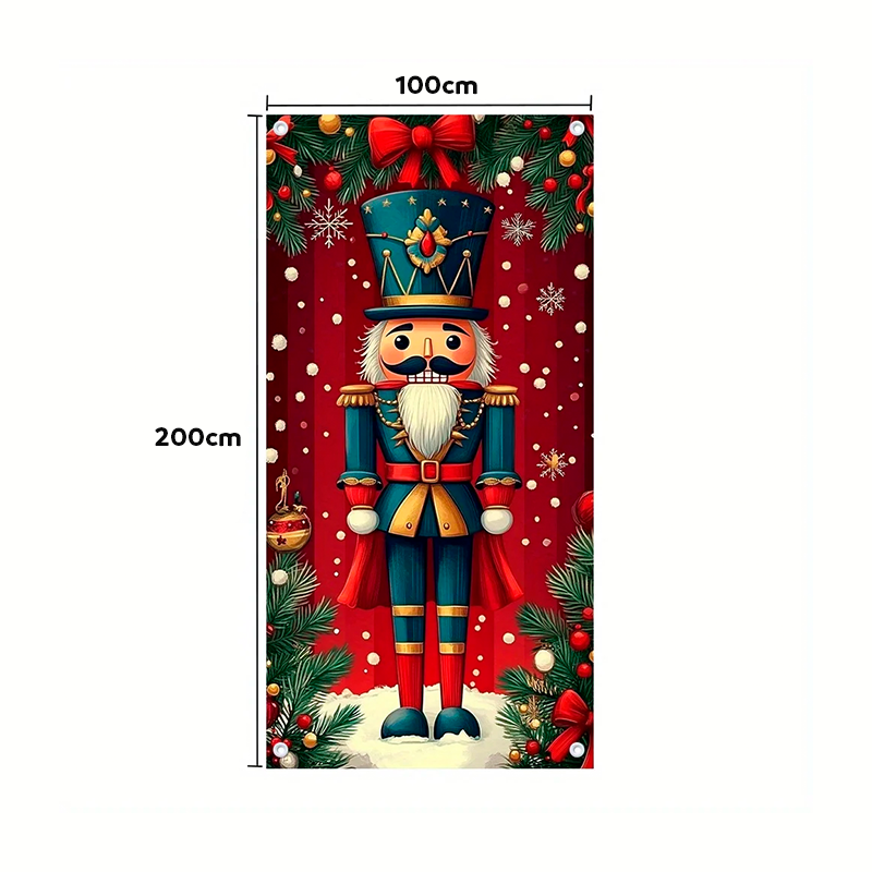 Funda para puerta navideña