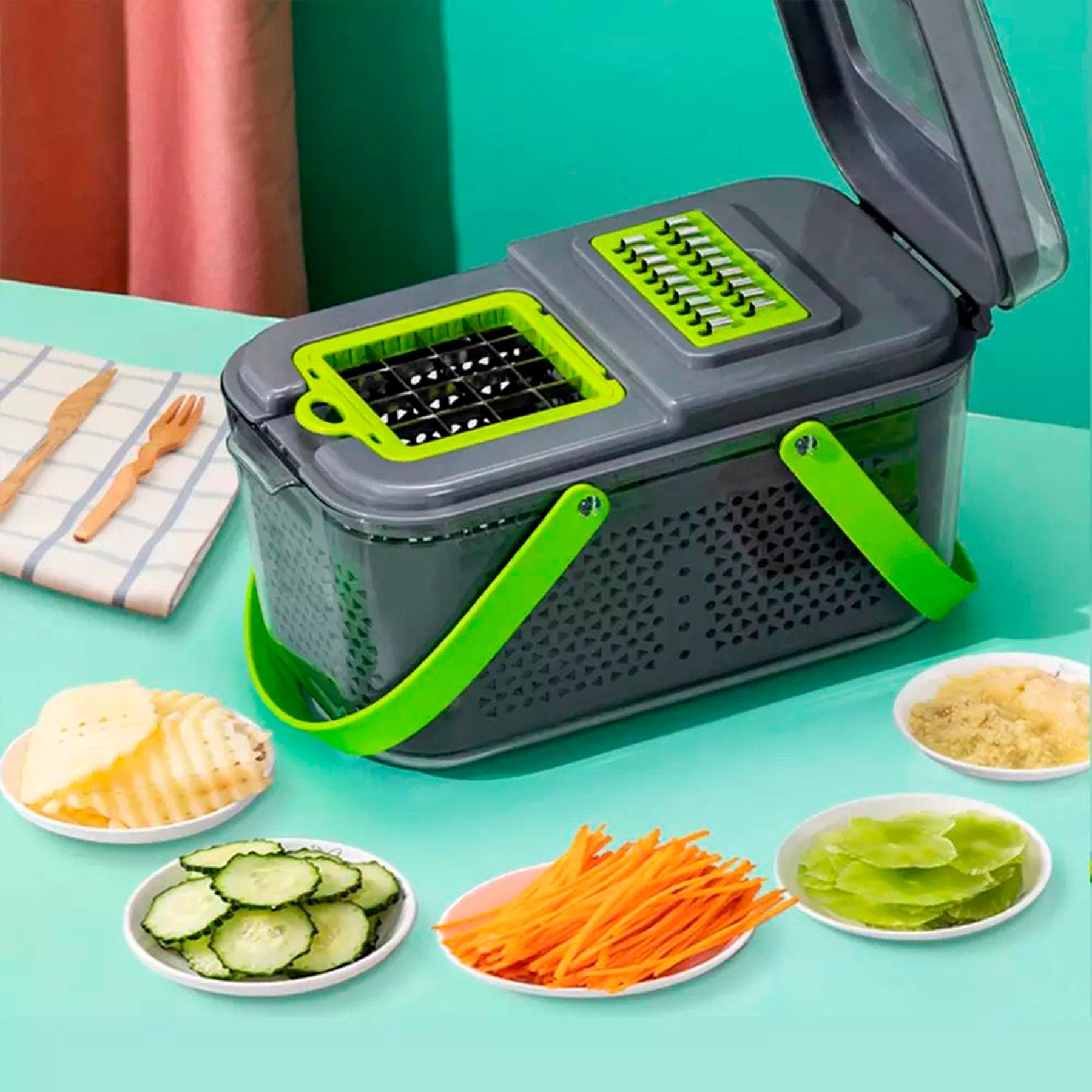 Cortador y rallador de verduras