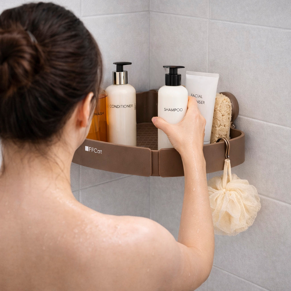 Repisa Esquinera para Ducha con Ventosas