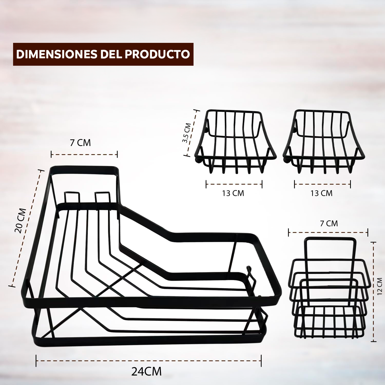 Organizador de baño set de 5