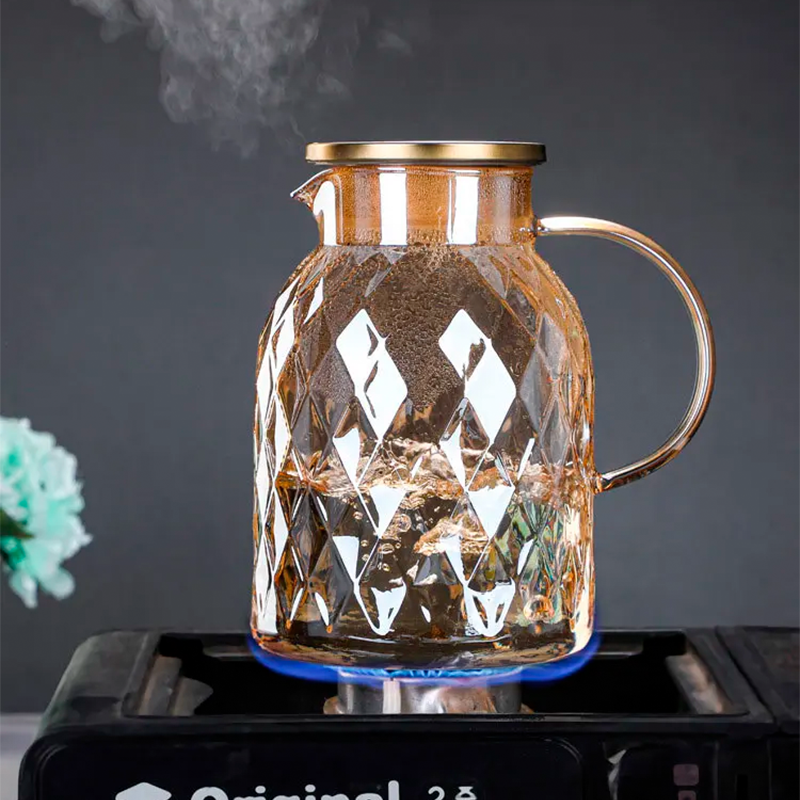 Tetera de borosilicato de 1.8L