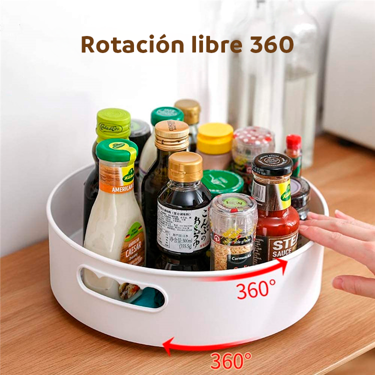 Organizador circular giratorio